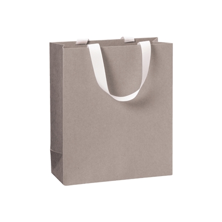 Beige-grey medium size gift bag 